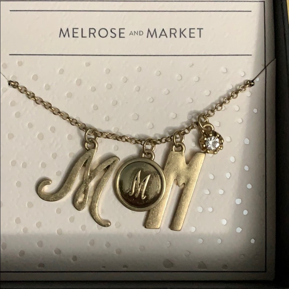 Melrose and Market Initial Charm Pendant Necklace